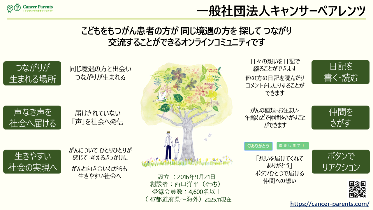 一般社団法人 キャンサーペアレンツ | 知る・学ぶ・集うー血液がん
